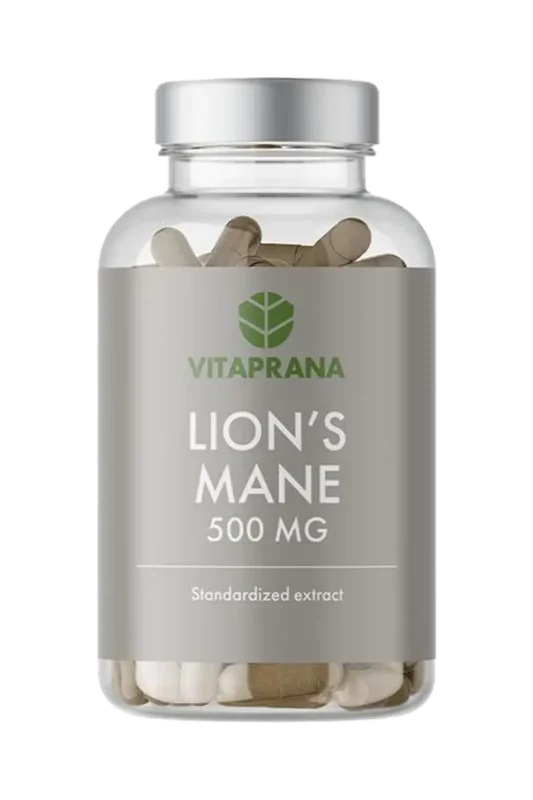 Vitaprana Lion's Mane 500mg - 100 kapsler