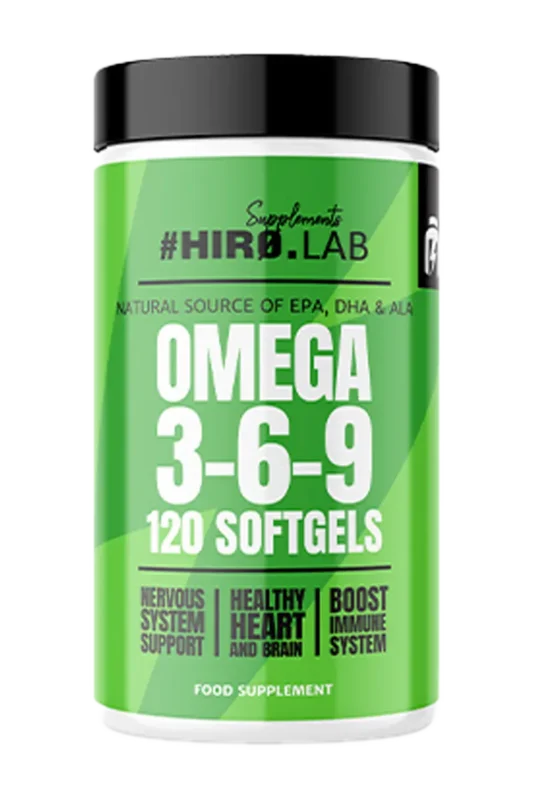 HIRO.LAB Omega 3-6-9 // 120 kapsler