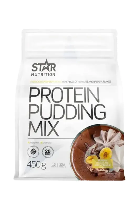 Protein Pudding Mix - 450g – Banan, Sjokolade og Marengs