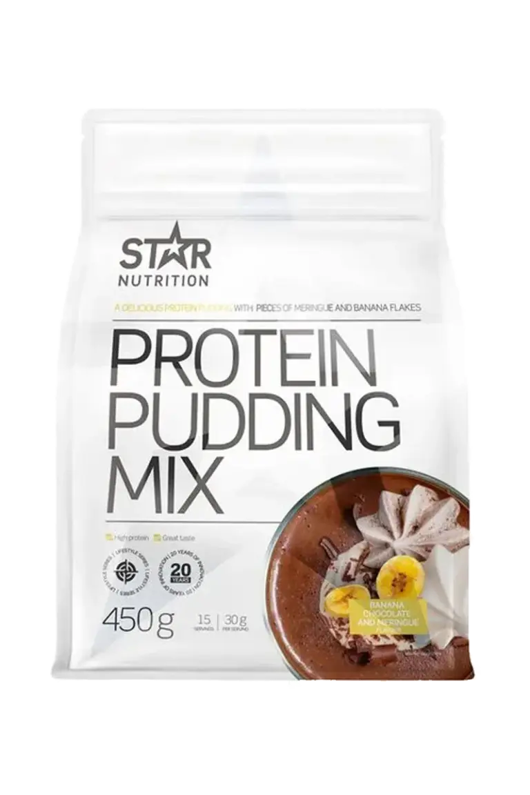 Protein Pudding Mix - 450g – Banan, Sjokolade og Marengs