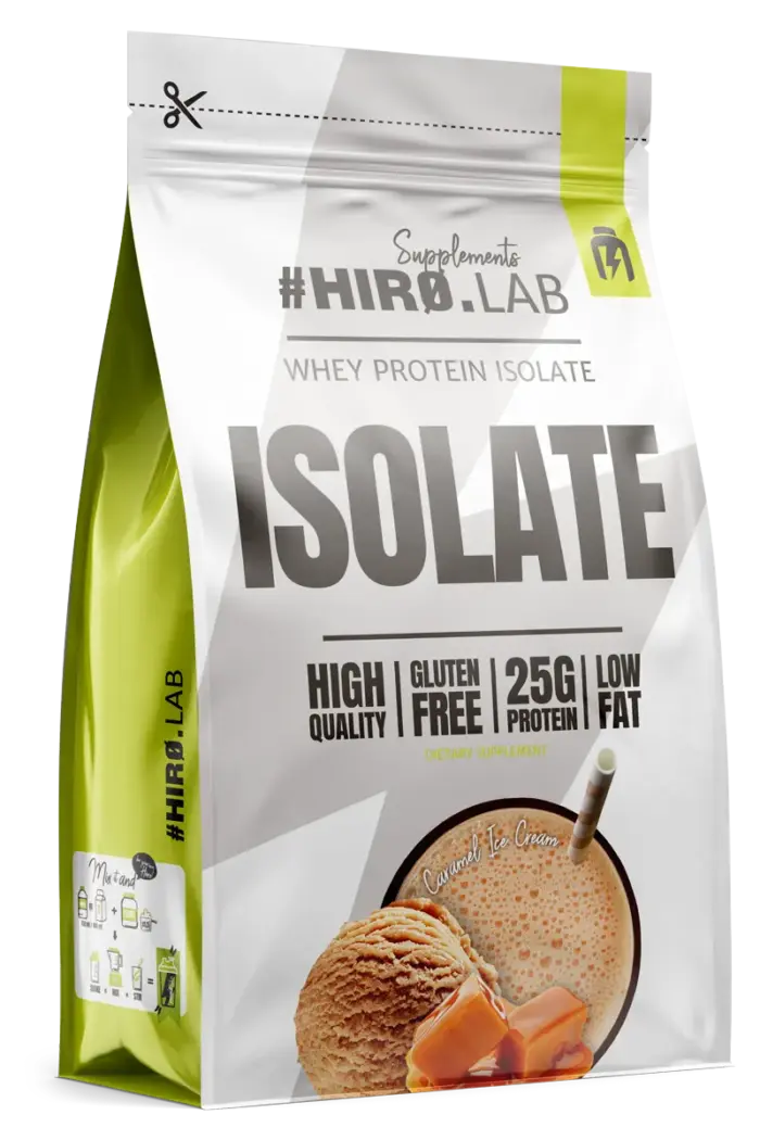 Hiro.Lab Whey Protein Isolate - 700g – Caramel Ice Cream Hiro.Lab Whey Protein Isolate - 700g – Caramel Ice Cream