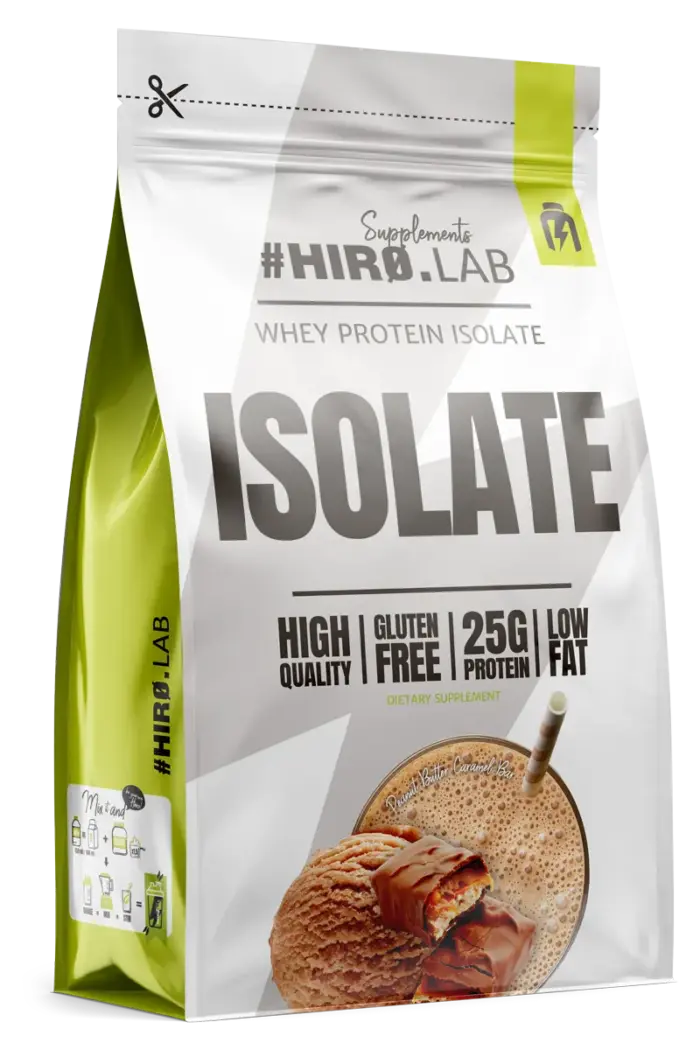 Hiro.Lab Whey Protein Isolate - 700g – Peanut Butter Caramel Bar Hiro.Lab Whey Protein Isolate - 700g – Peanut Butter Caramel Bar