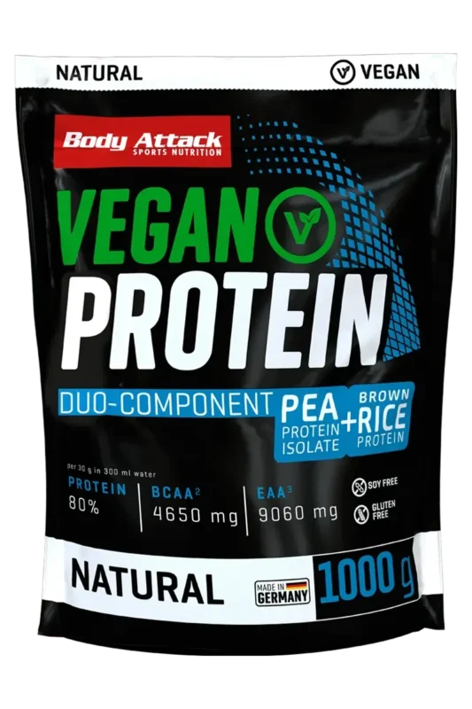 Body Attack Vegan Protein - 1000g â Natural