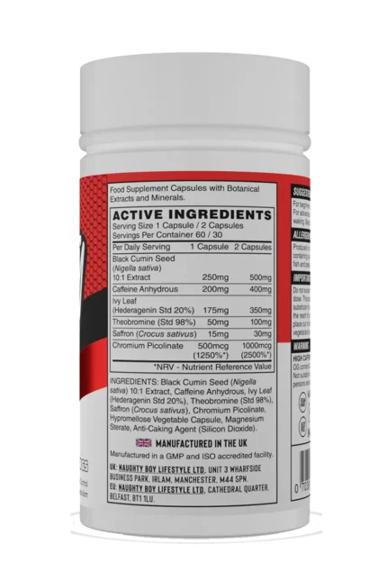 Naughty Boy Shred Og - 60 kapsler