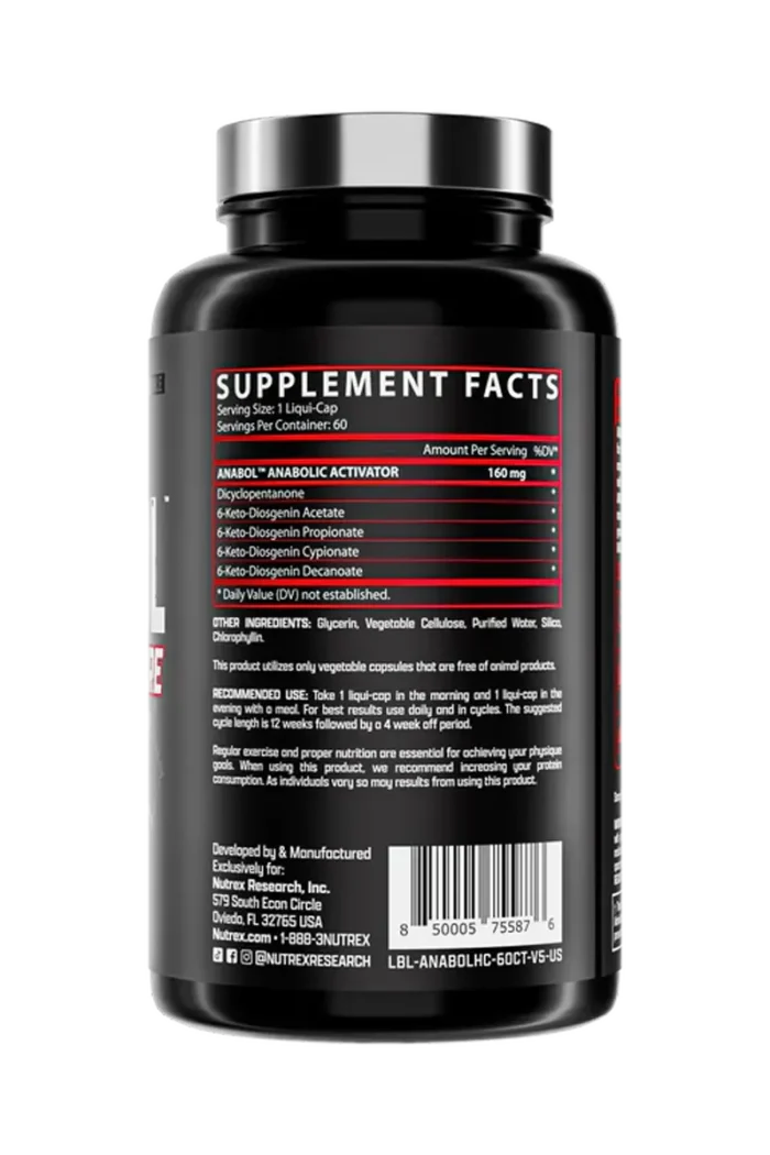 Nutrex Anabol Hardcore - 60 kapsler