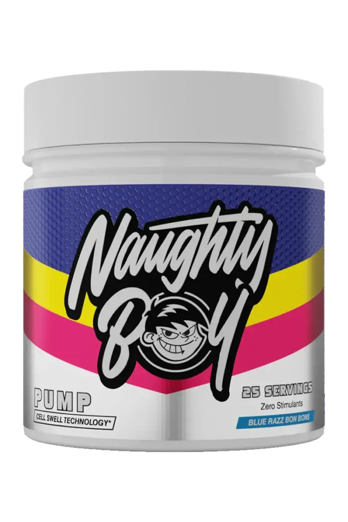 Naughty Boy Pump Stim-Free PWO - 400g – Blue Razz Bon Bons