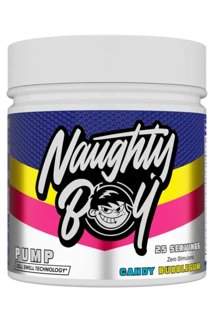 Naughty Boy Pump Stim-Free PWO - 400g â Candy Bubblegum