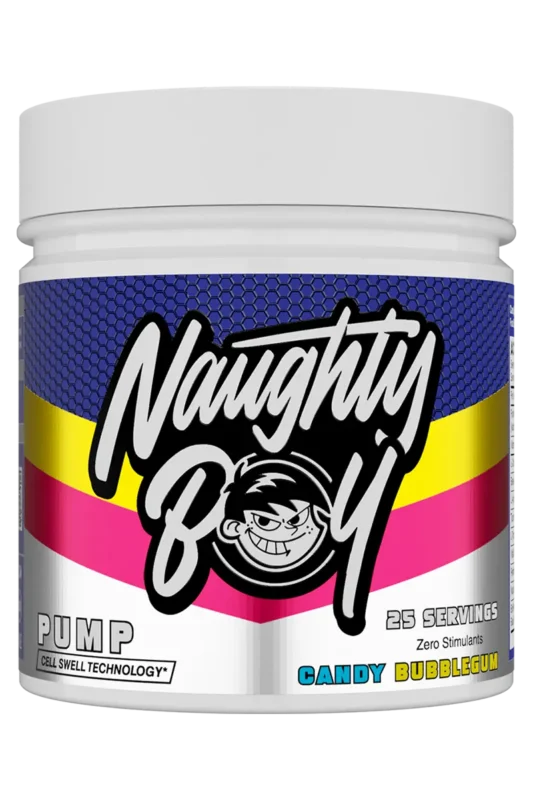 Naughty Boy Pump Stim-Free PWO - 400g â Candy Bubblegum
