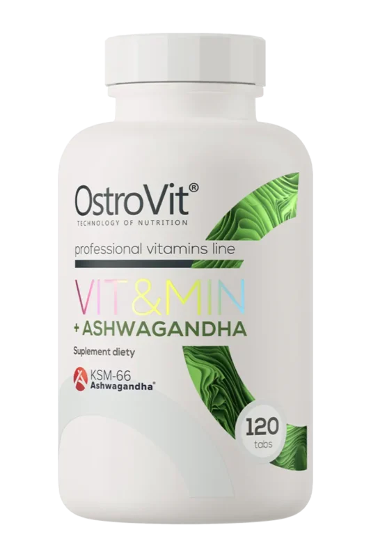 OstroVit VIT&MIN + Ashwagandha - 120 tabletter