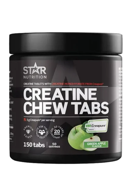 Creatine Chew Tabs - 150 tabletter – Green Apple
