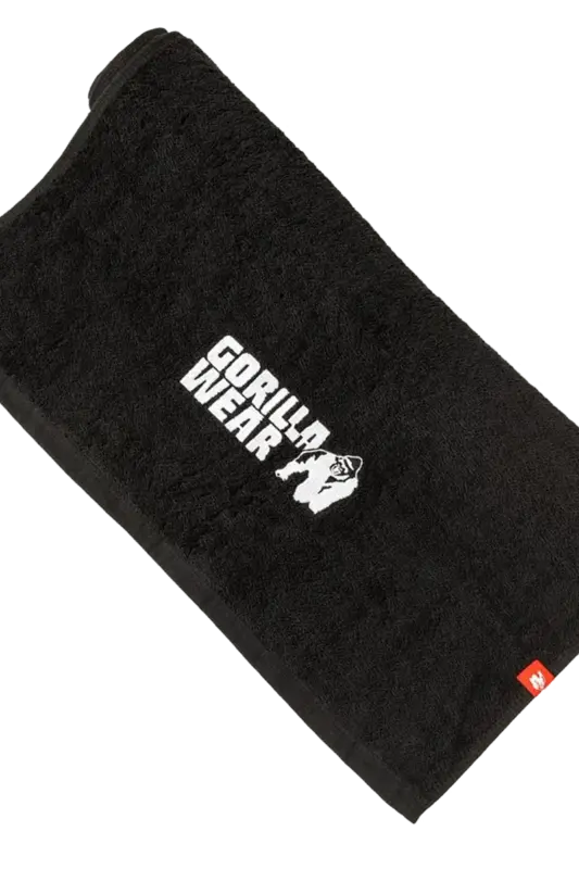Zip Pocket Gym Towel - Black