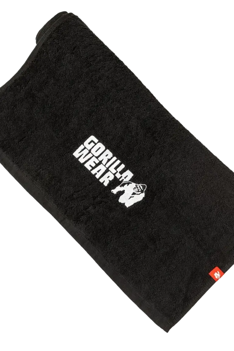 Zip Pocket Gym Towel - Black