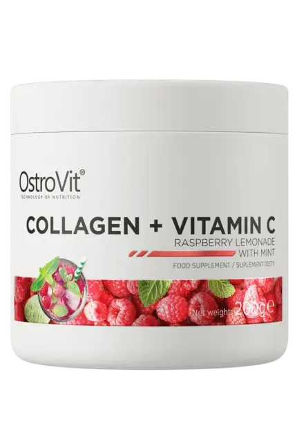 OstroVit Collagen + Vitamin C // 200g – Raspberry Lemonade Mint