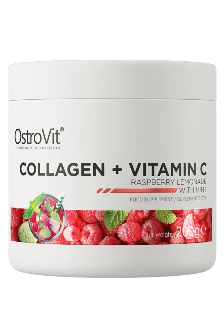OstroVit Collagen + Vitamin C // 200g – Raspberry Lemonade Mint