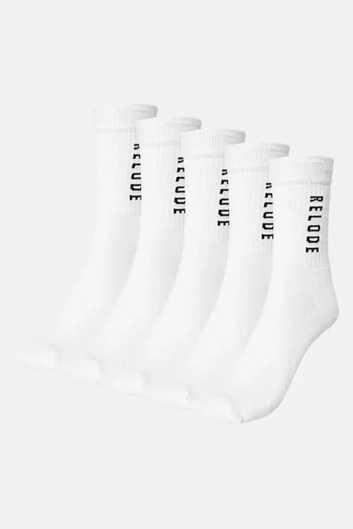 Relode Training Socks 5-pack - White – 43-46 Relode Training Socks 5-pack - White – 43-46