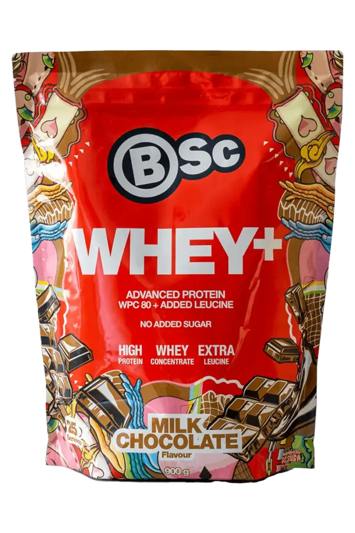 BSC Whey+ Advanced Protein - 900g – Milk Chocolate BSC Whey+ Advanced Protein - 900g – Milk Chocolate