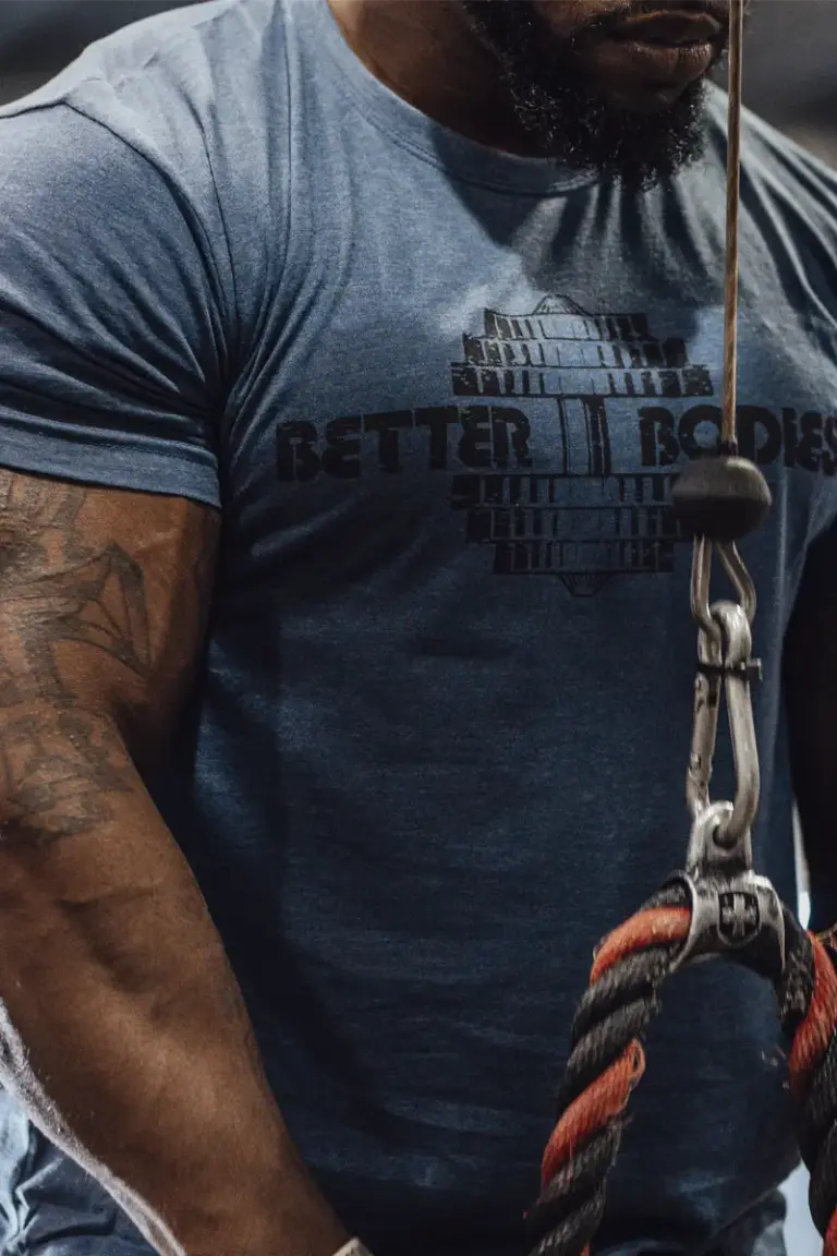 Better Bodies Recruit Tee - Sky Blue Melange – XL