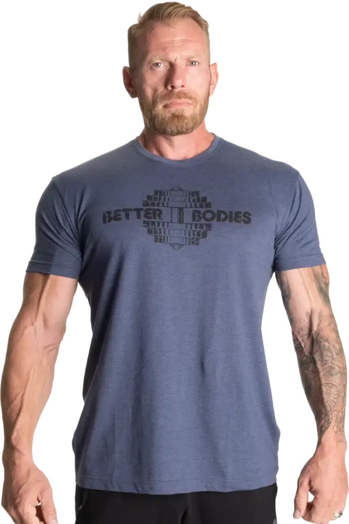 Better Bodies Recruit Tee - Sky Blue Melange - Bilde 2