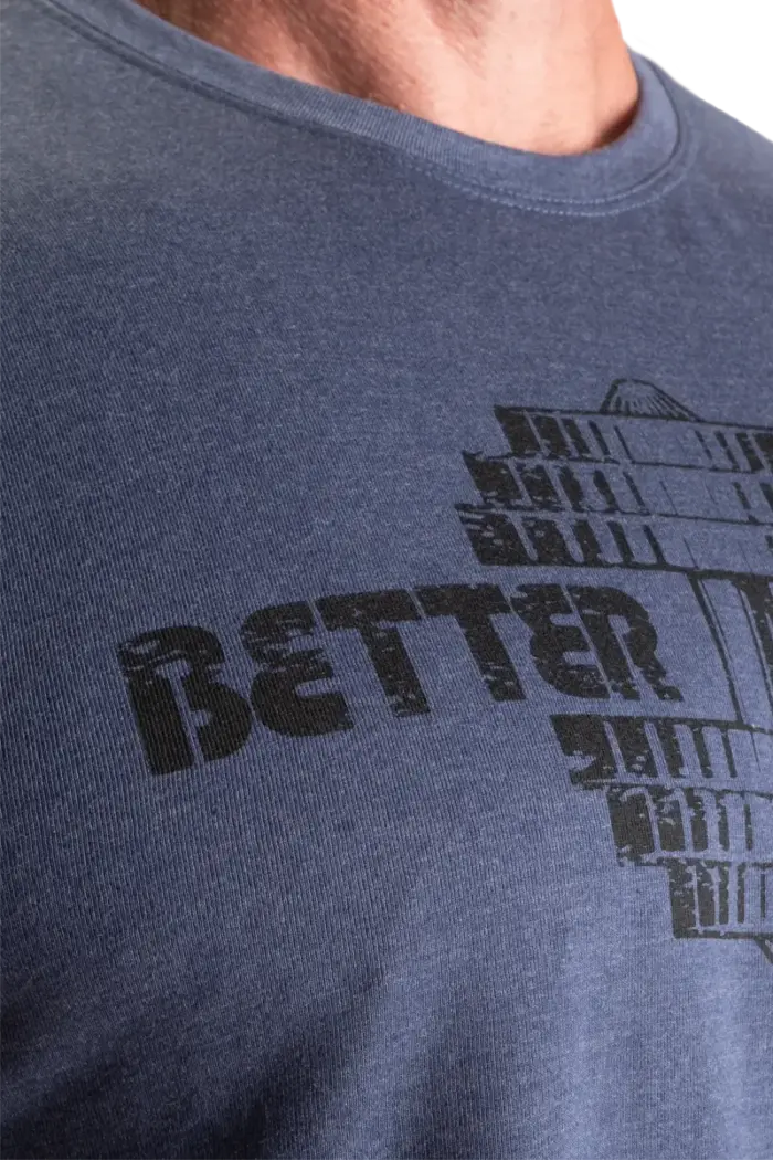 Better Bodies Recruit Tee - Sky Blue Melange - Bilde 5