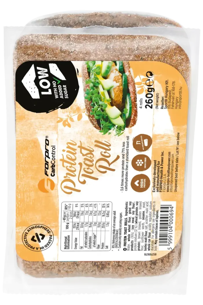 Forpro Protein Toast Roll - 4x65g - Bilde 1