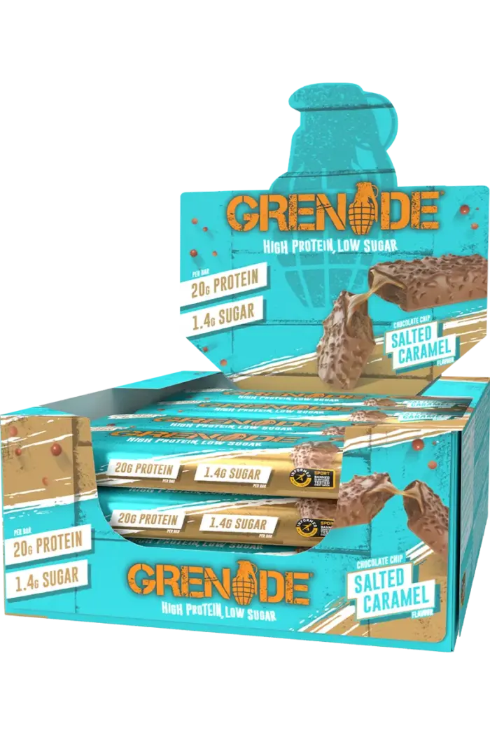 Grenade Protein Bar - 60g Chocolate Chip Salted Caramel - Bilde 2