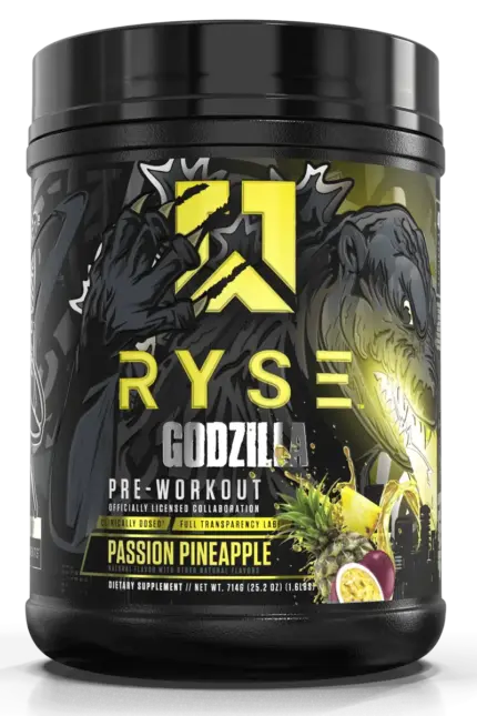 Ryse Godzilla Pre-Workout - 716g/772g – Passion Pineapple
