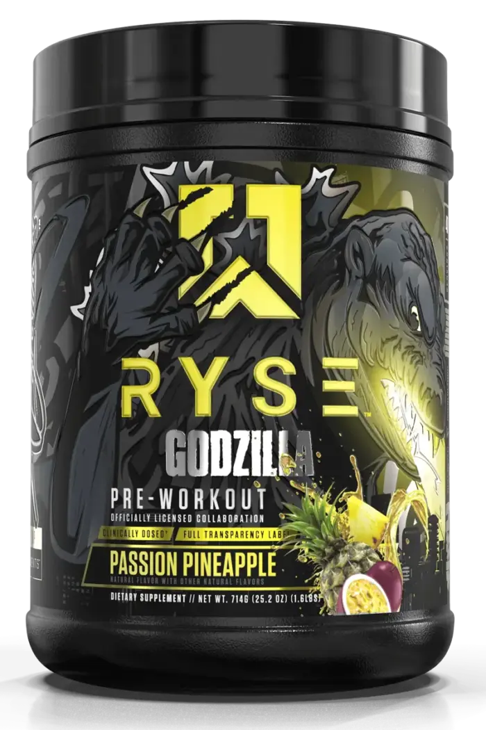 Ryse Godzilla Pre-Workout - 716g/772g – Passion Pineapple