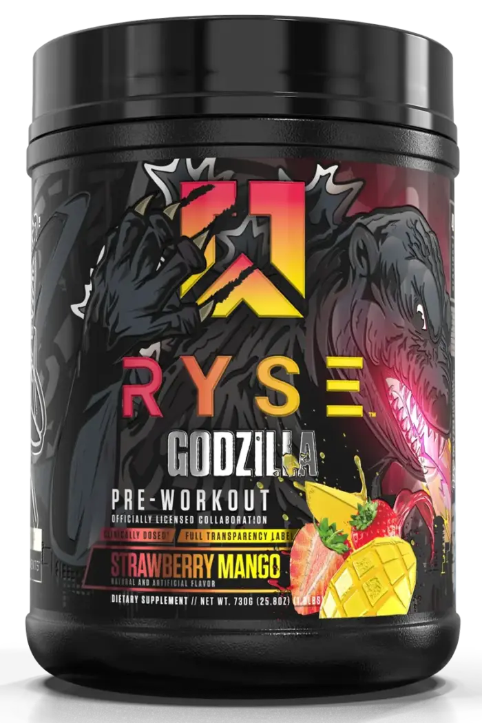 Ryse Godzilla Pre-Workout - 716g/772g – Strawberry Mango