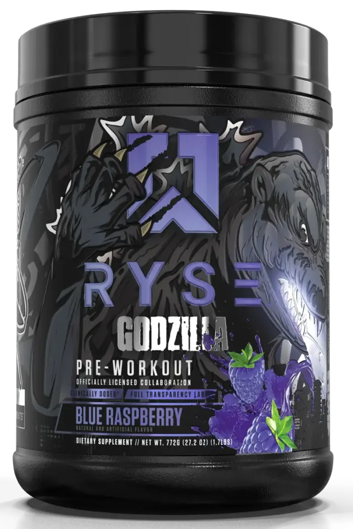Ryse Godzilla Pre-Workout - 716g/772g – Blue Raspberry