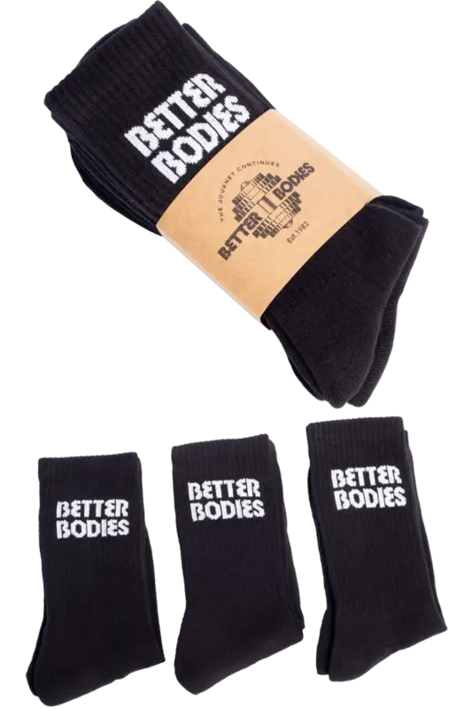 Better Bodies Crew Socks - 3 Pack Sort – L
