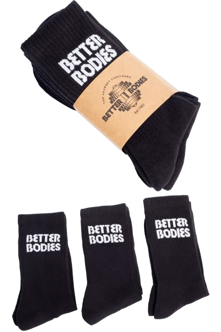Better Bodies Crew Socks - 3 Pack Sort – L