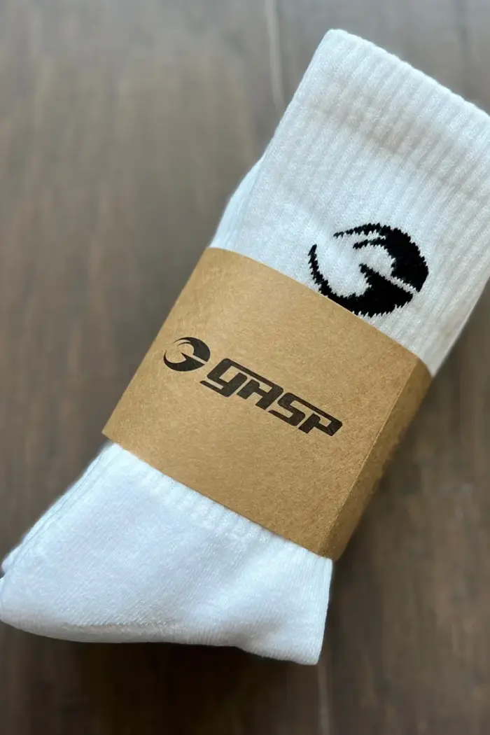 Gasp Crew Socks - 3 Pack White - Bilde 2