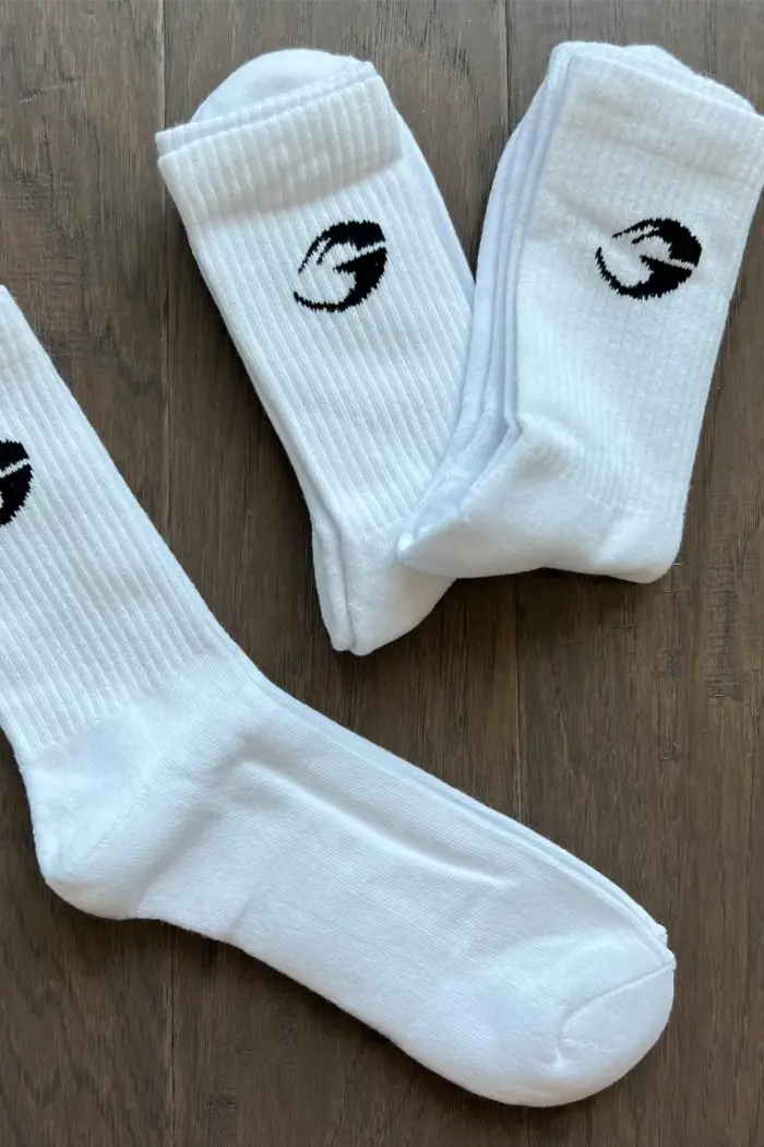 Gasp Crew Socks - 3 Pack White - Bilde 3
