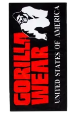 Gorilla Wear Treningshåndkle - Sort/Rød