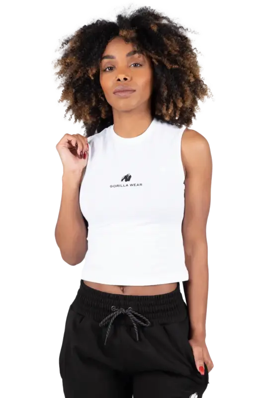 GW Livonia Crop Top - White – L