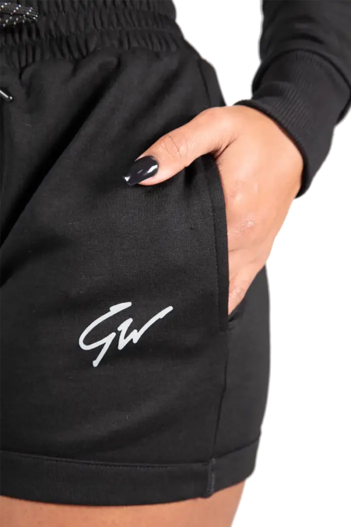 gwpssbk_4 GW Pixley Sweatshorts - Black - Bilde 4