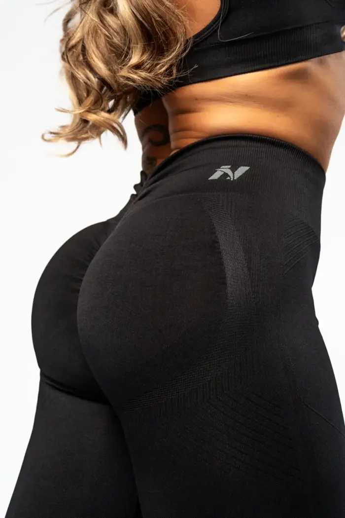 High Waisted Push-Up Leggings TOTALLY SEAMLESS - Black - Bilde 4