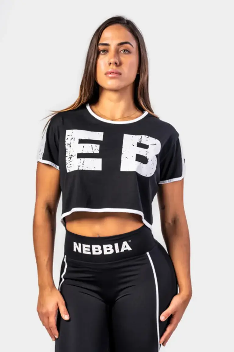 Oversized crop top GAME ON - Black – M