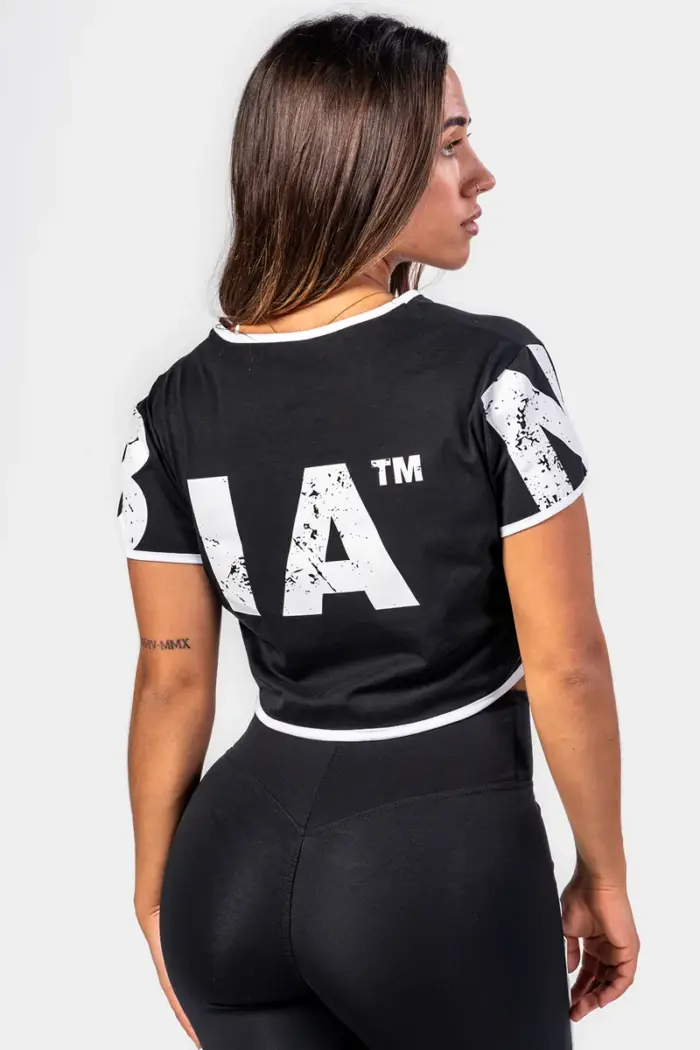 Oversized crop top GAME ON - Black - Bilde 4