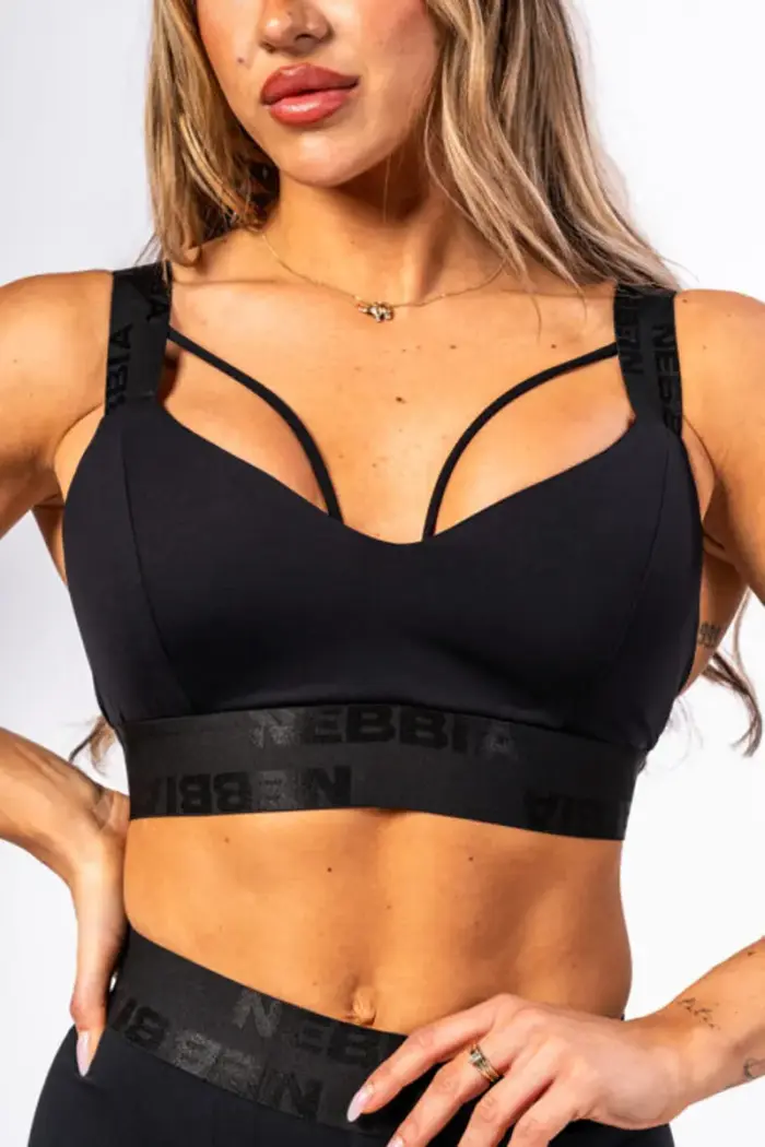 Nebbia Women's Padded Sports Bra Intense Iconic Black - Bilde 3