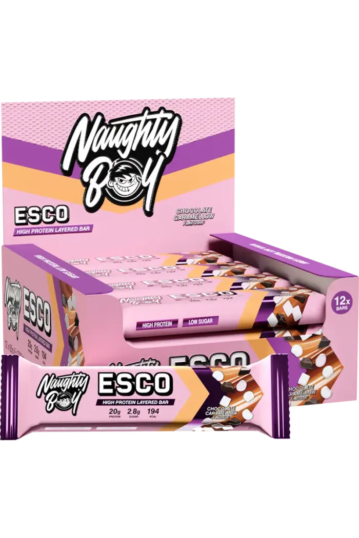 Naughty Boy ESCO Bar - 65g – Chocolate Caramellow