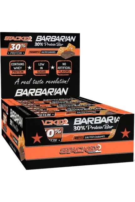 Stacker2 Barbarian Bar 30% Protein - 12x45g – Salted Caramel