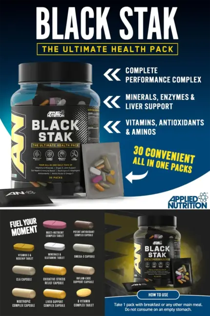 Black Stack - The Ultimate Health Pack (30 pakker per boks)