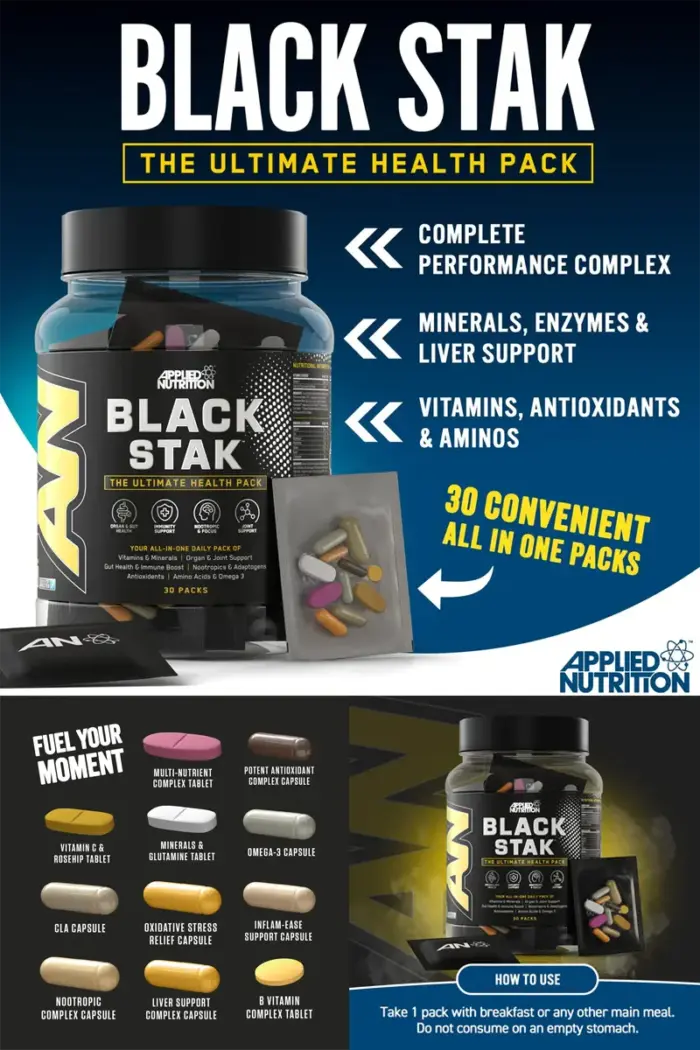 Black Stack - The Ultimate Health Pack (30 pakker per boks)