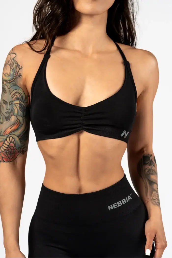 na305bk_3 Medium-Support Sports Bra TOTALLY SEAMLESS - Bilde 3