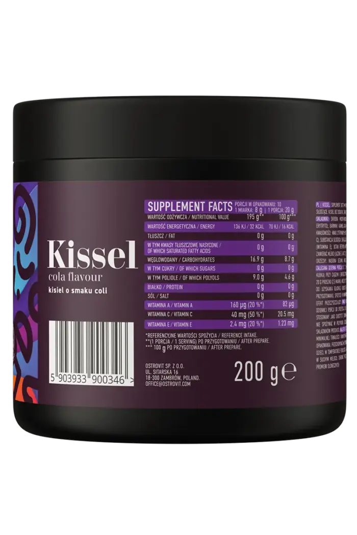 OstroVit Kissel (Snacks) - 200g Cola OstroVit Kissel (Snacks) - 200g Cola