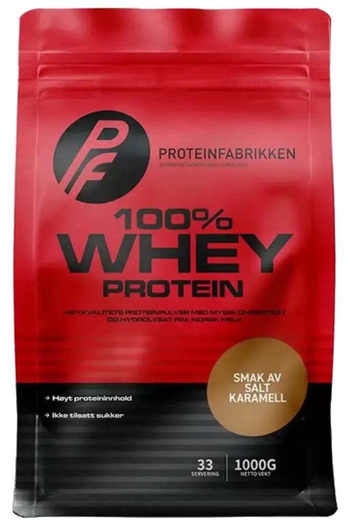 PF 100% Whey Protein - 1000g – Salt Karamell