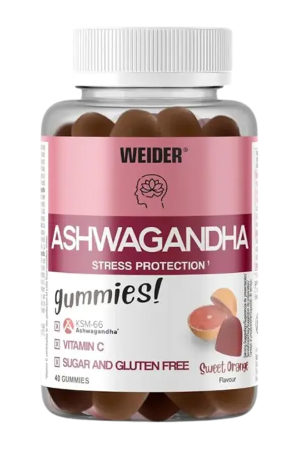Weider Ashwagandha Gummies- 40 stk. Sweet Orange