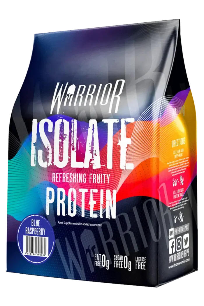 Warrior Whey Isolate Protein - 500g – Blue Raspberry
