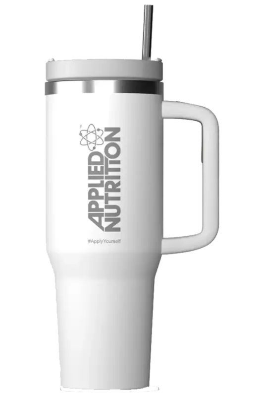 Applied Nutrition Cooler Tumbler Cup - 1200ml White  Shaker & Vannflasker